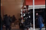 Пожежа на ринку / скріншот з відео
