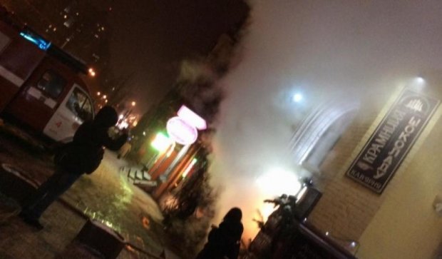 В центре Киева горел грузинский ресторан
