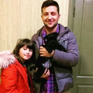 Зеленський та його донька, фото з просторів Інтернету