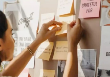 Vision board (доска визуализаций), изображение Pinterest