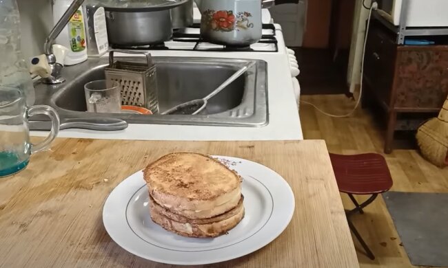 Завтрак от бабы Гали, скриншот: YouTube