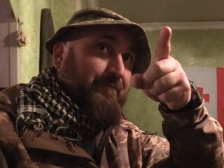 Грузинський військовий, скріншот: Youtube