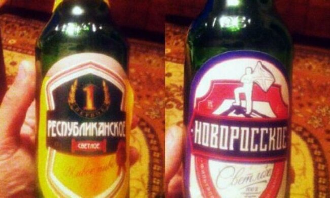 В донецких супермаркетах появилось "Новороссийское" пиво (фото)