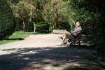 Пенсіонер тримає гроші в руках