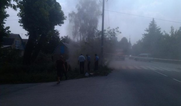 Прорыв газа произошел под Киевом