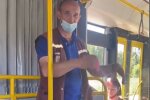 У Києві кондуктор показував фокуси, скріншот із відео