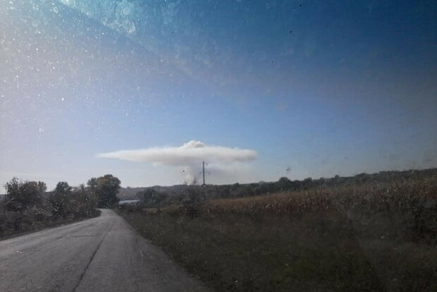хмара на небі Вінниччини, фото facebook