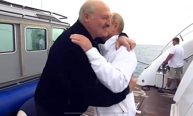 Лукашенко и путин, фото: скриншот из видео