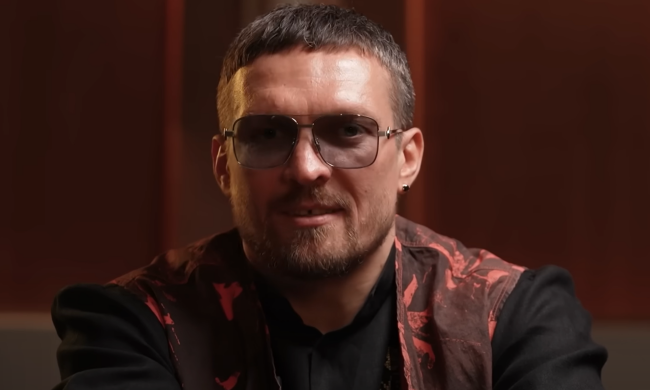 Александр Усик, кадр из интервью