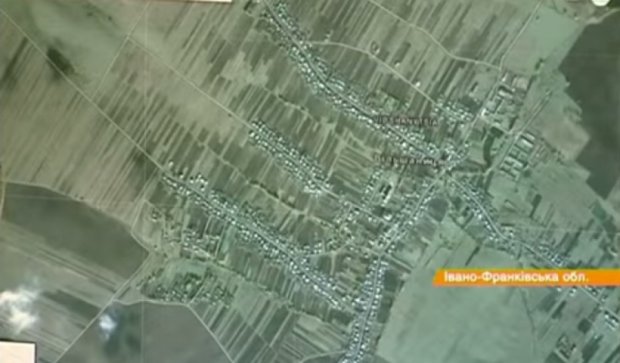 На Івано-Франківщині розкинулось село у формі тризуба