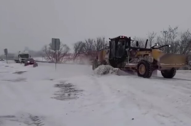 Снегопад, кадр из видео