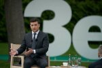 Зеленський на нагрітому стільці, фото:president.gov.ua