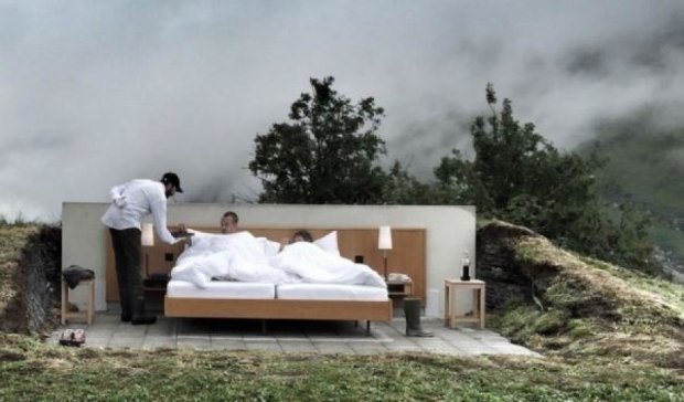 Отель без стен появился в горах Швейцарии (ФОТО)
