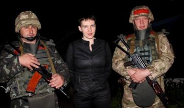 Савченко ночью посетила АТО