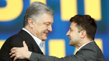 Зеленский и Порошенко на дебатах, фото из свободных источников