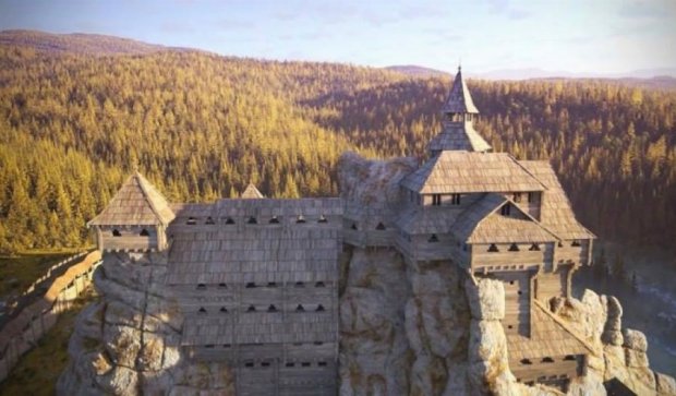 Древнюю крепость Тустань на Львовщине восстановили (фото)