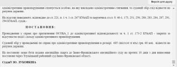 Рішення суду, скріншот: Тлумацький районний суд Івано-Франківської області