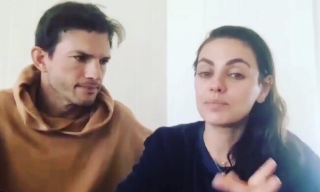 Мила Кунис и Эштон Кутчер, Instgaram