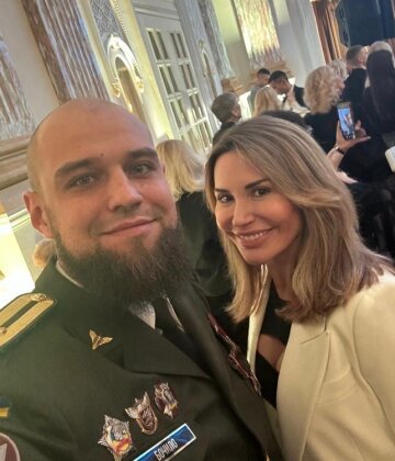 На фото: Ирина Сысоенко и Никита Бочило, руководитель ветеранской ОО «Герои войны»