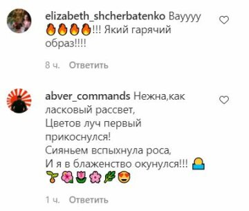 Комментарии к публикации, скриншот: Instagram