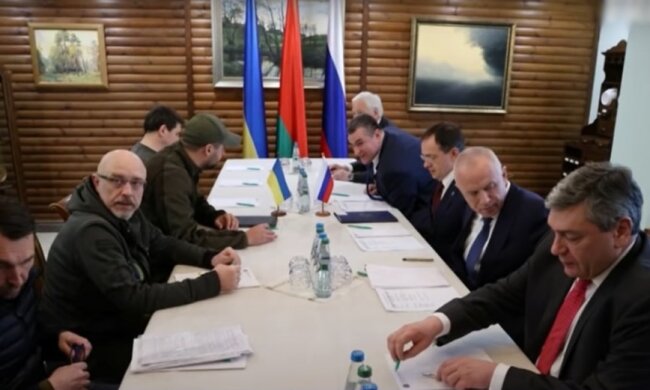 Переговоры рф и Украины, скриншот из видео