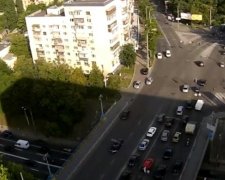 Авария  на Печерском мосту повлекла большую пробку