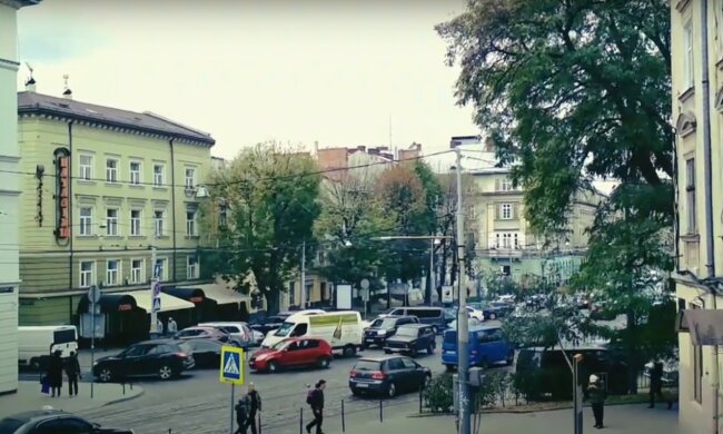 улицы Львова, скриншот из видео