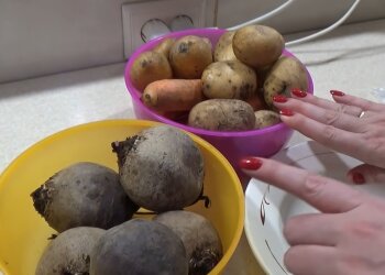 Варіння овочів, скріншот з відео