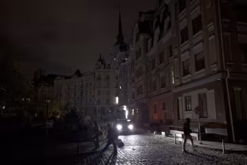 Киев без света, скриншот: YouTube