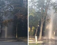 Аварія водопроводу на проспекті Калнишевського в Дніпрі