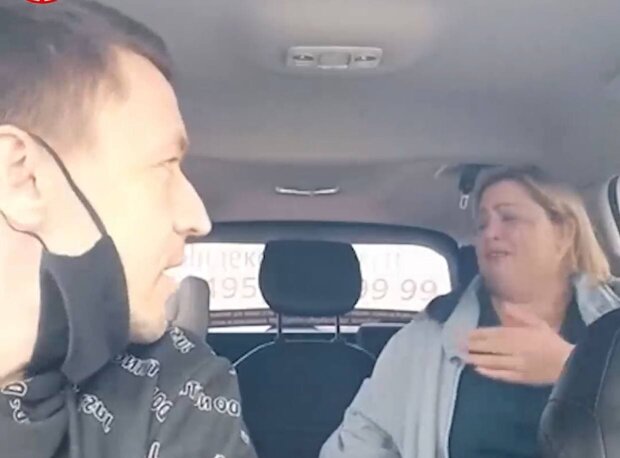 Скандал в такси / скриншот из видео