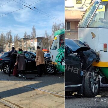 ДТП с трамваем в Одессе, фото " Одесса как она есть"