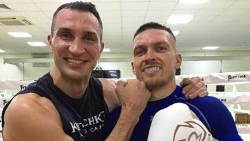 Олександр Усик та Володимир Кличко