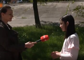 Интервью с детьми, скриншот из видео