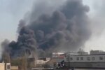 пожар на Бориспольской, скриншот с видео