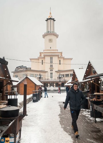 Сніг у Франківську, фото "Галка"