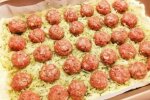 Пиріг з капустою і фрикадельками, соукусом