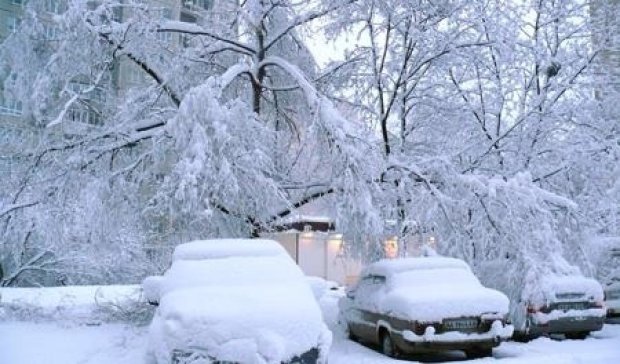 Київ засипало снігом 
