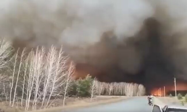 Пожар в россии, скриншот