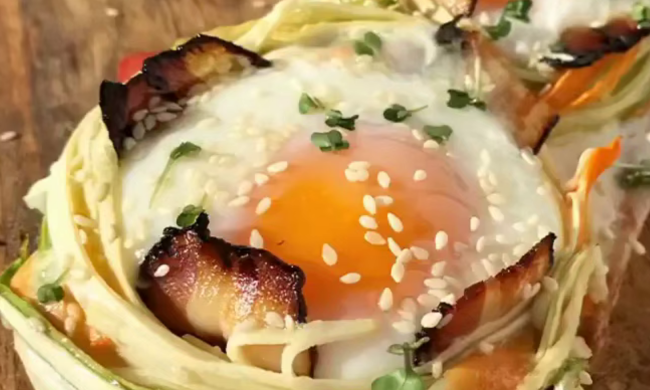 Сытный бутерброд, кадр из видео