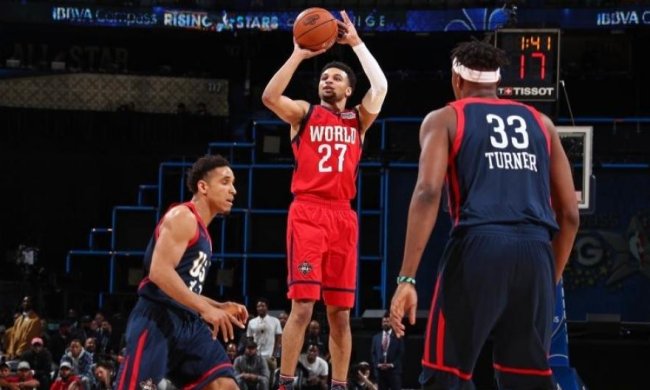 Сборная мира обыграла сборную США в матче восходящих звезд