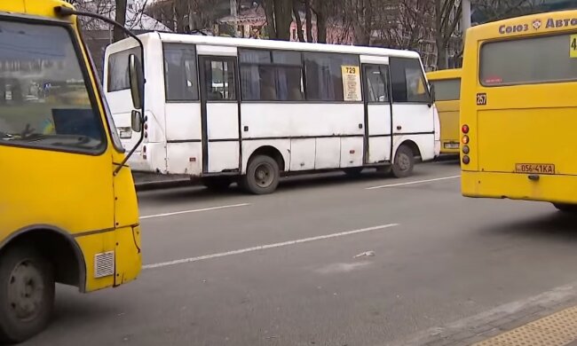 київські маршрутки, скріншот з відео