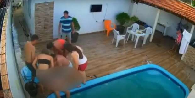 У Бразилії насос в басейні засмоктав волосся дівчинки, скріншот