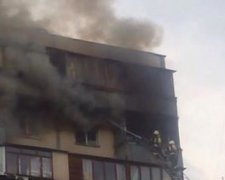 Смертельну пожежу в Києві зняли на відео