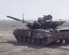 Дрон зафільмував танкові навчання на Харківщині