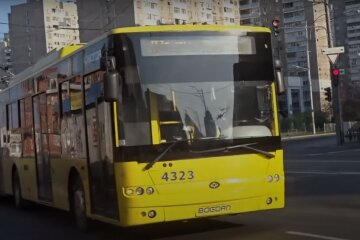 Тролейбус, Київ; скріншот з відео