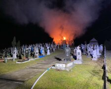 Пожежа під Львовом, фото: ДСНС