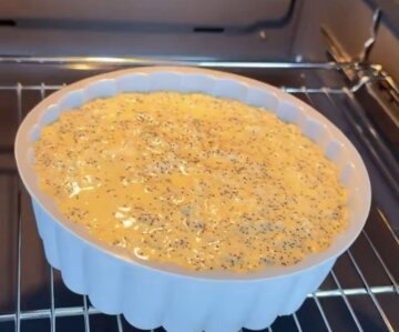 Маково-яблочный манник: фото скрин рецепта