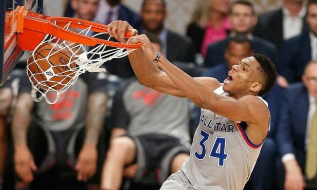 Данки Джеймса і Адетокумбо в нарізці кращих моментів Матчу всіх зірок НБА