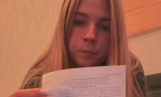 Девушке пришла повестка для брата пропавшего без вести. Фото: скрин видео Инстаграм